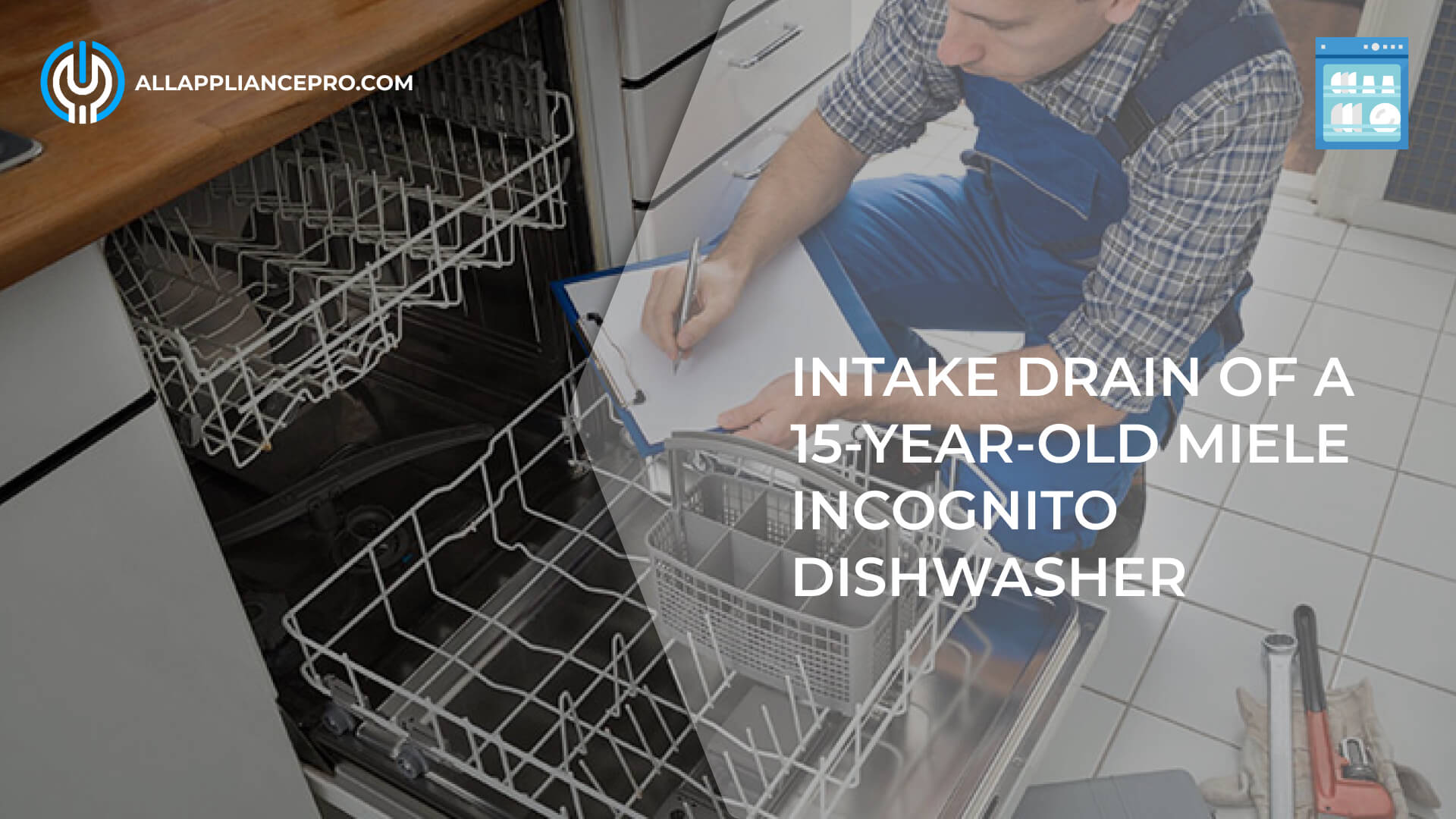 Fixing the Intake Drain of a 15-Year-Old Miele Incognito Dishwasher