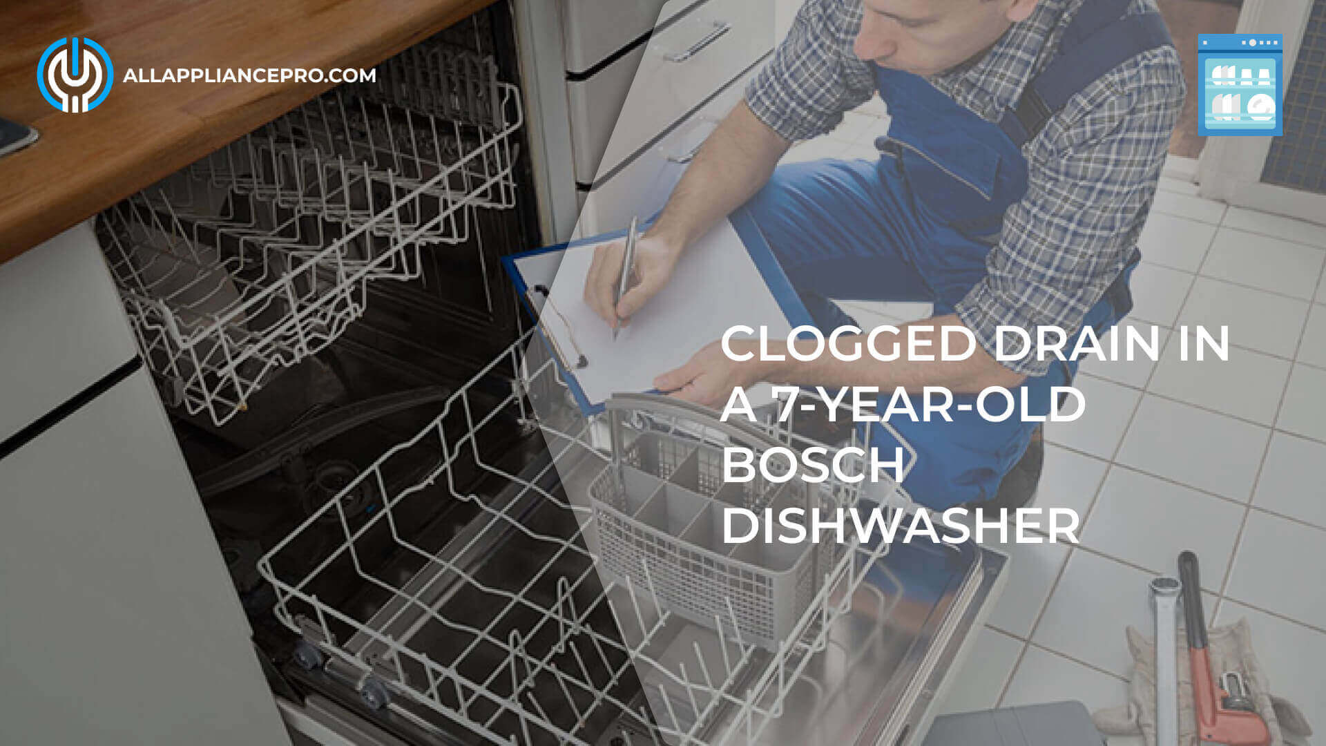 Clogged Drain in a 7-Year-Old Bosch Dishwasher