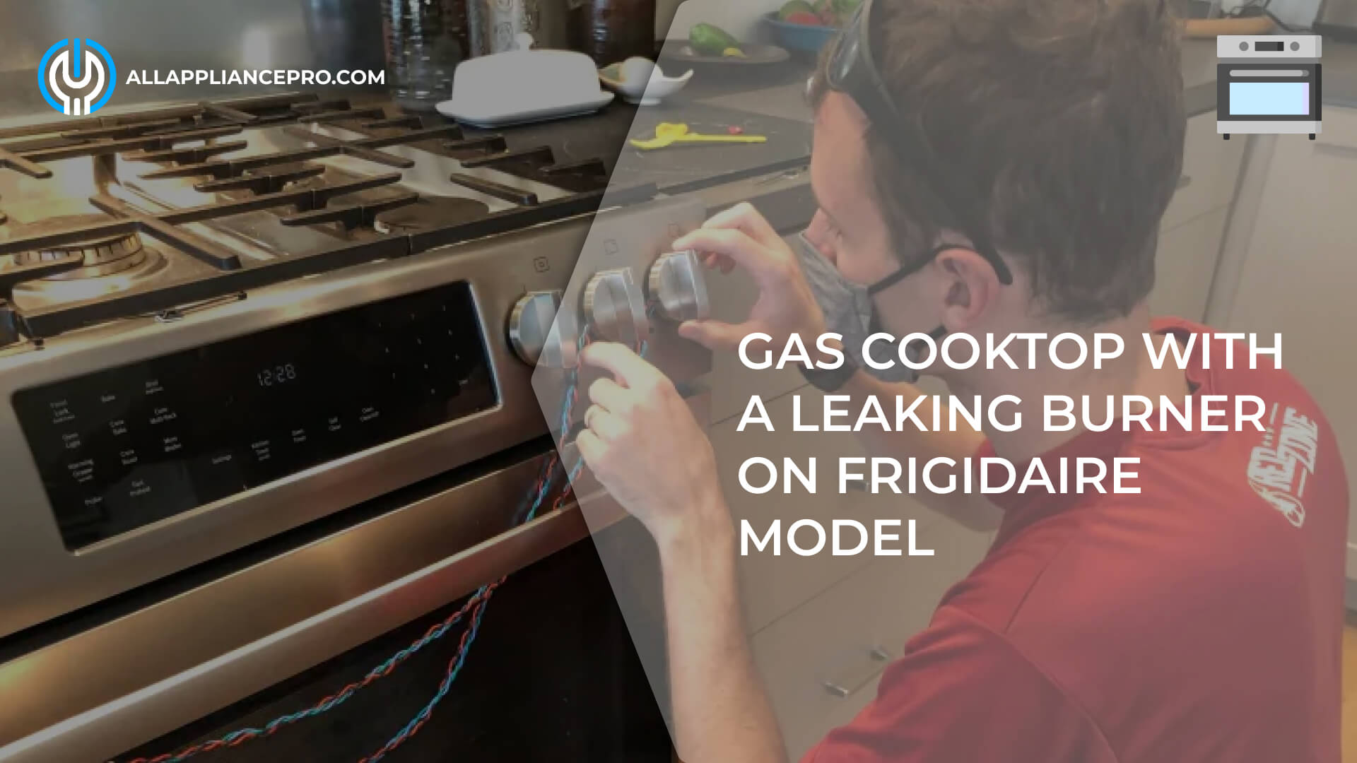 Gas Cooktop with a Leaking Burner on Frigidaire Model