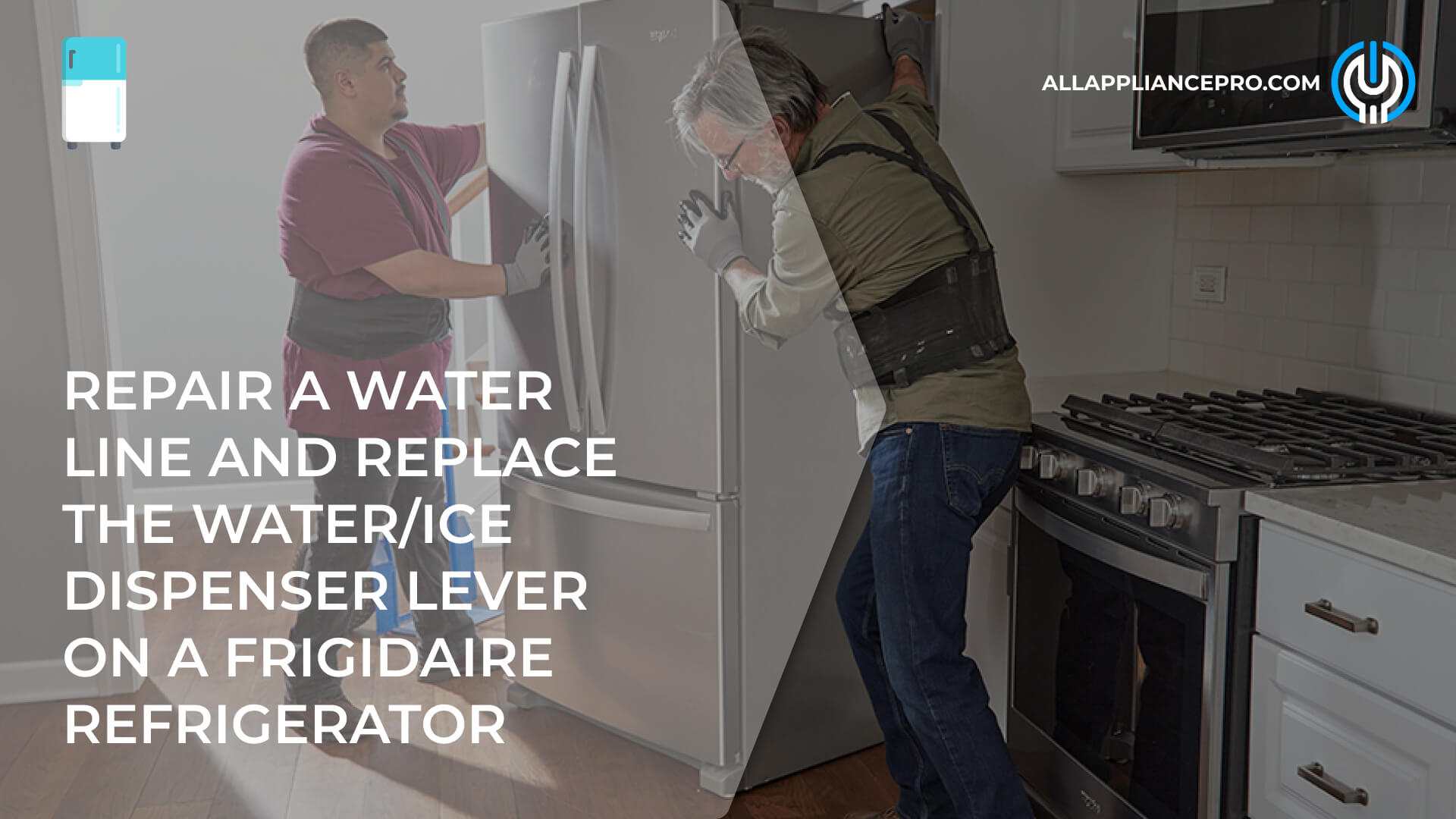 Repair a Water Line and Replace the Water/Ice Dispenser Lever on a Frigidaire Refrigerator